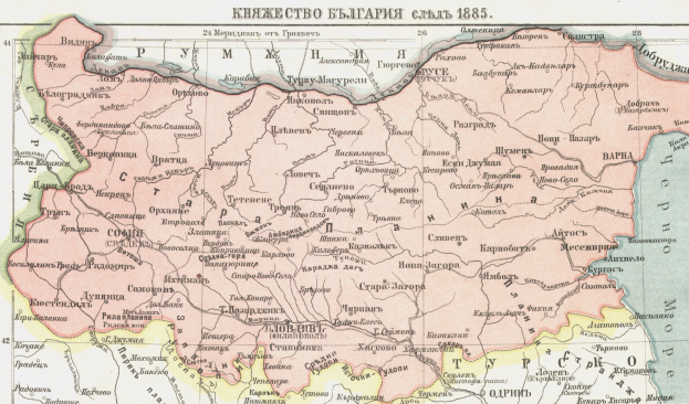A poster featuring a detailed 1885 map of Ukraine within the Russian Empire, annotated with text and numbers.