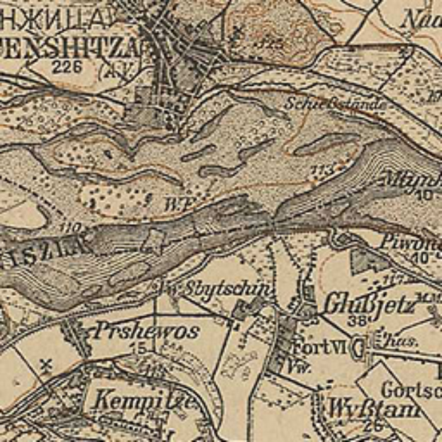 Ein detailliertes topografisches Kartenbild von Kremmlitz, Deutschland, mit Textbeschriftungen.